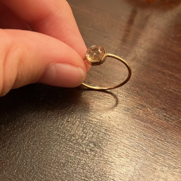 Beautiful gold and quartz ring - Picture 4 of 6